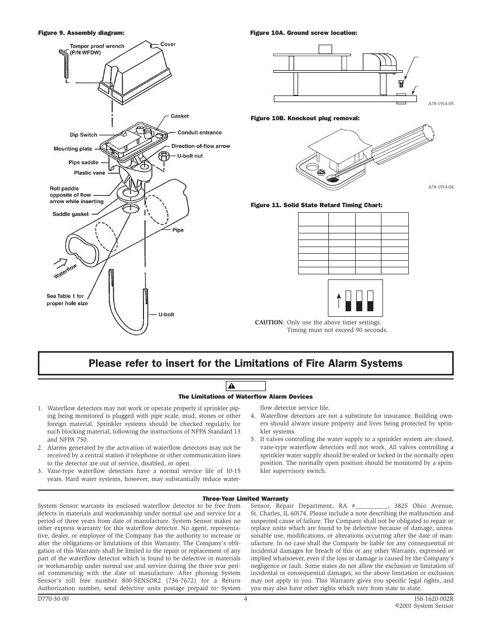 System Sensor LFD Models User Manual | Page 4 / 4
