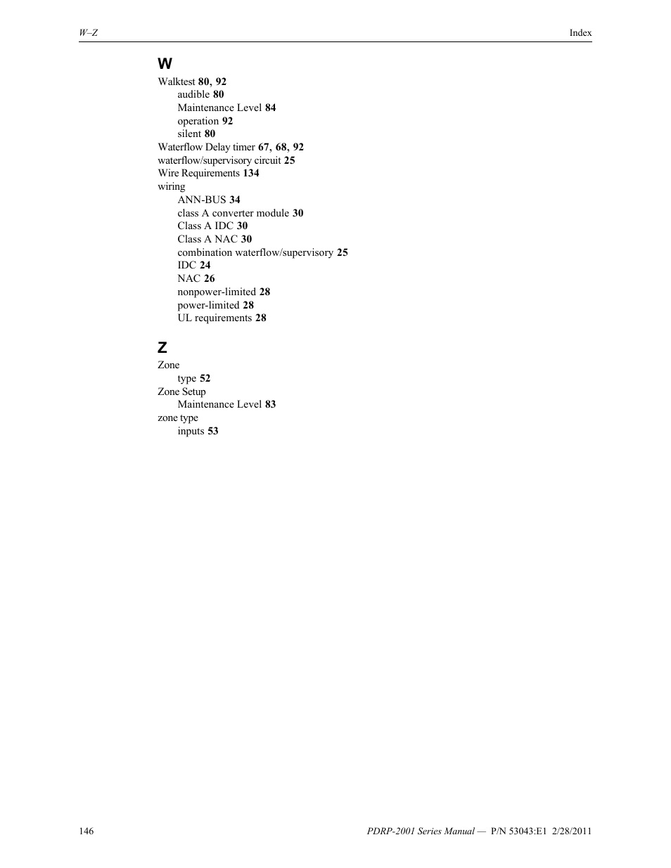 System Sensor PDRP-2001 User Manual | Page 146 / 148