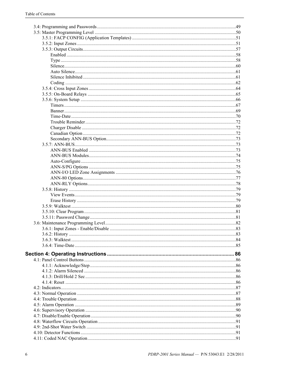 System Sensor PDRP-2001 User Manual | Page 6 / 148