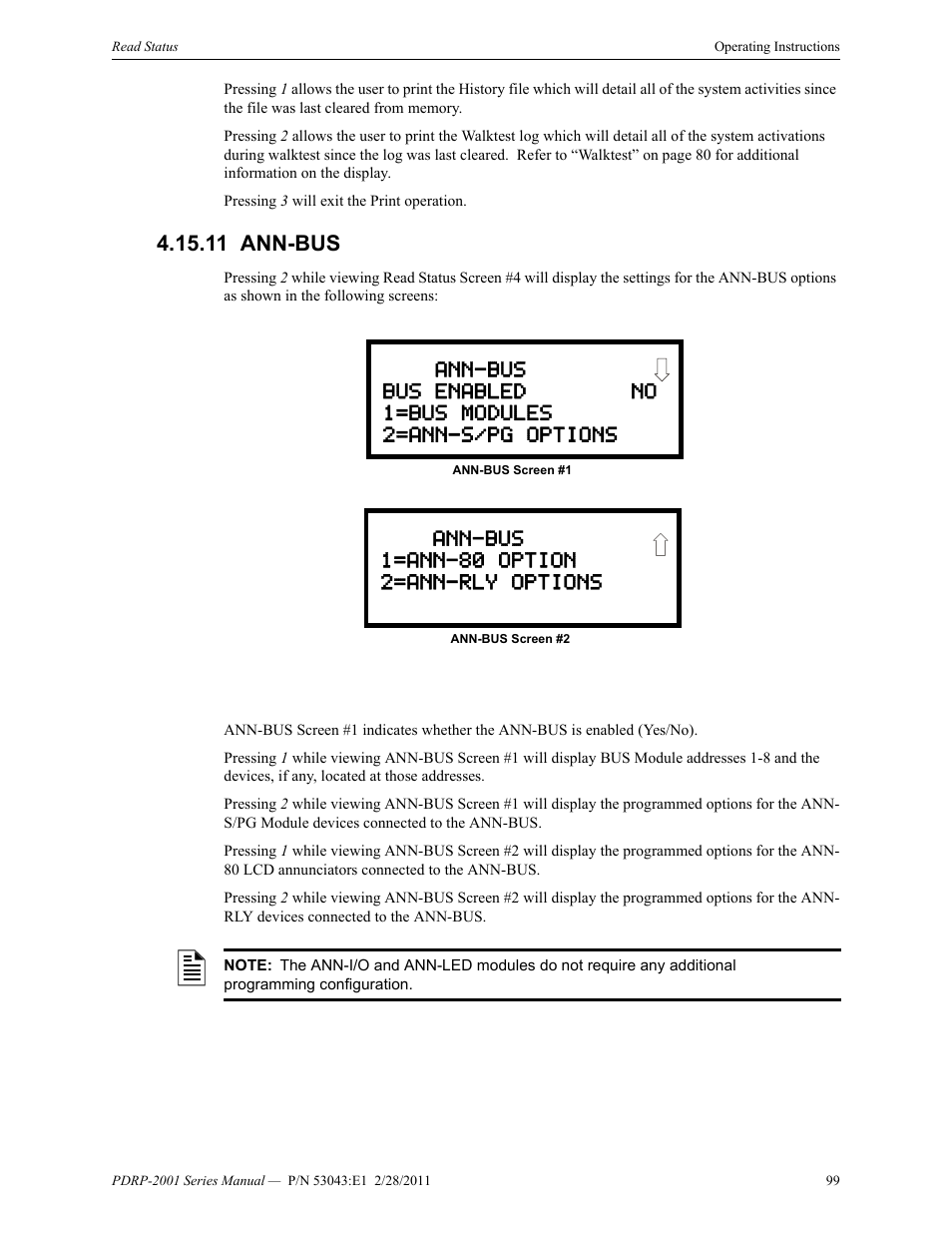 11 ann-bus, Ann-bus | System Sensor PDRP-2001 User Manual | Page 99 / 148
