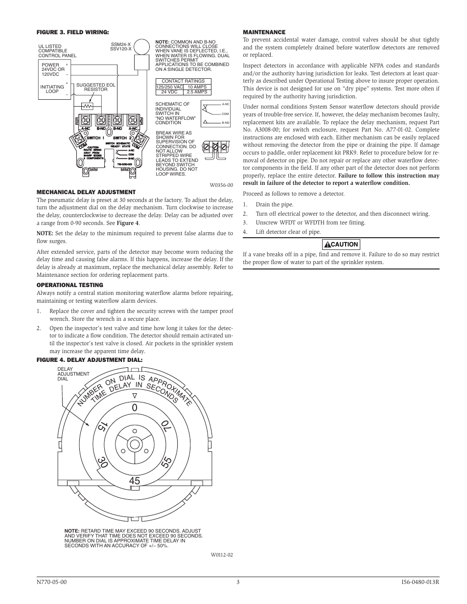 System Sensor WFDT and WFDTH User Manual | Page 3 / 4