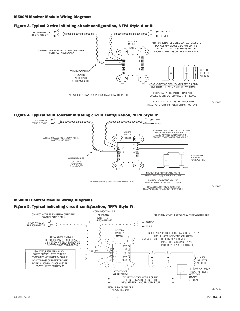 System Sensor M500CH User Manual | Page 2 / 4