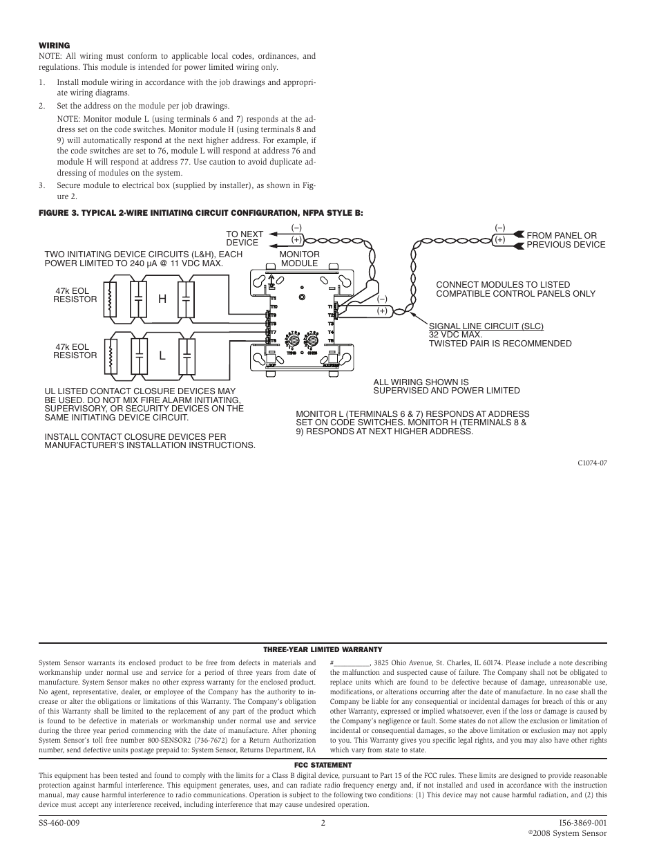 System Sensor M500DM User Manual | Page 2 / 2