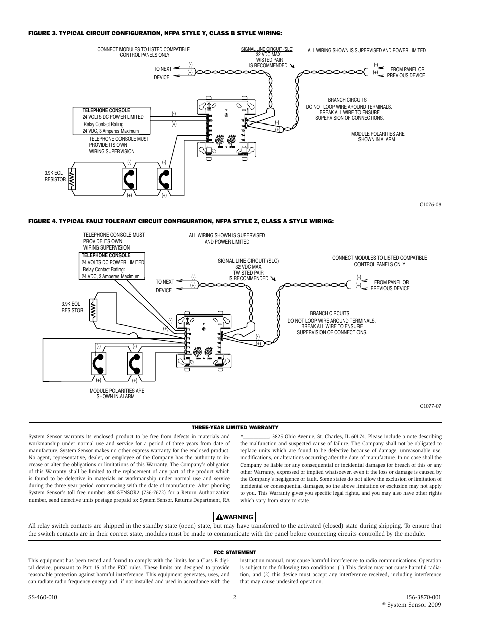 System Sensor M500FP User Manual | Page 2 / 2