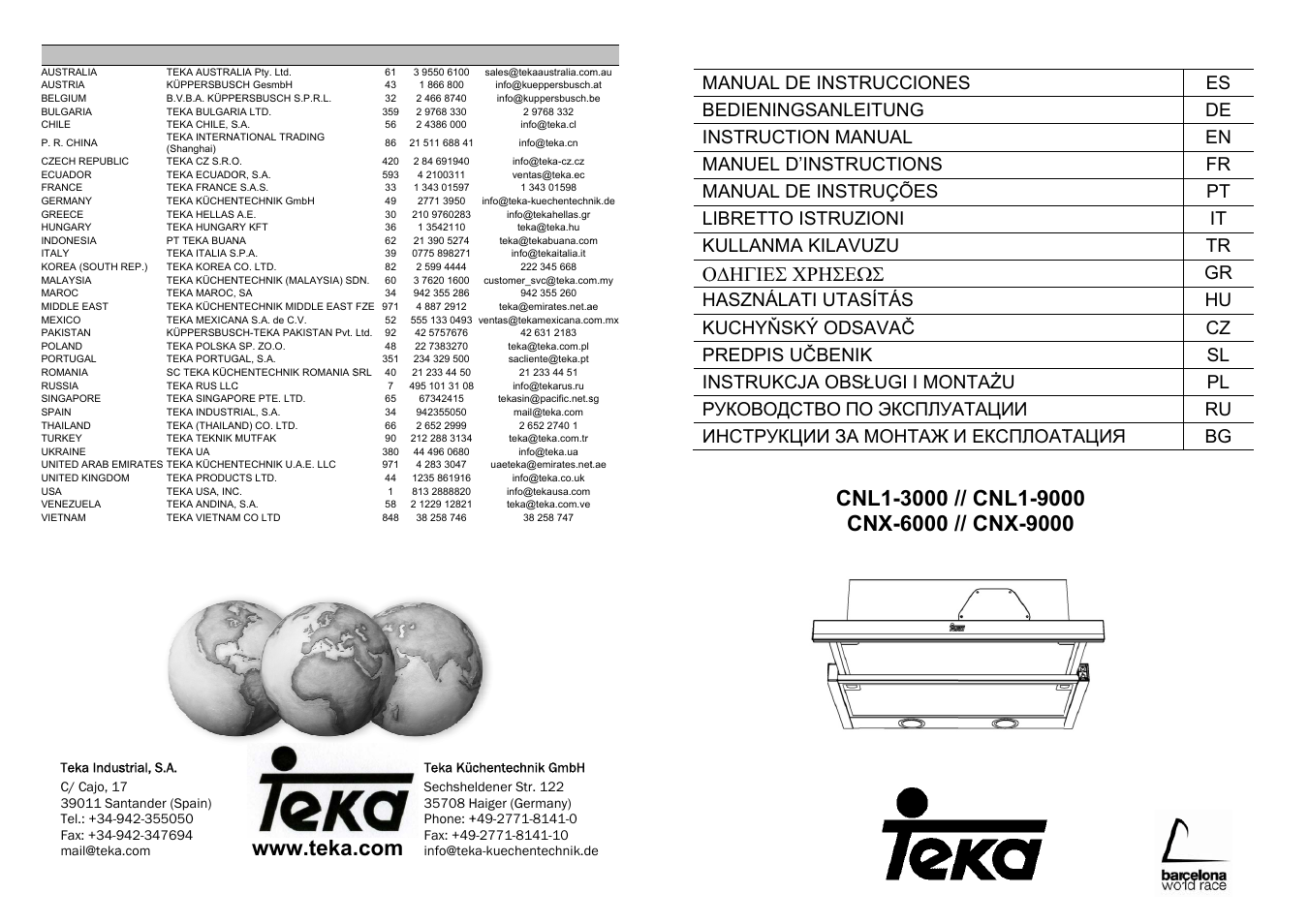 Teka CNL1-3000 STAINLESS HP User Manual | 38 pages