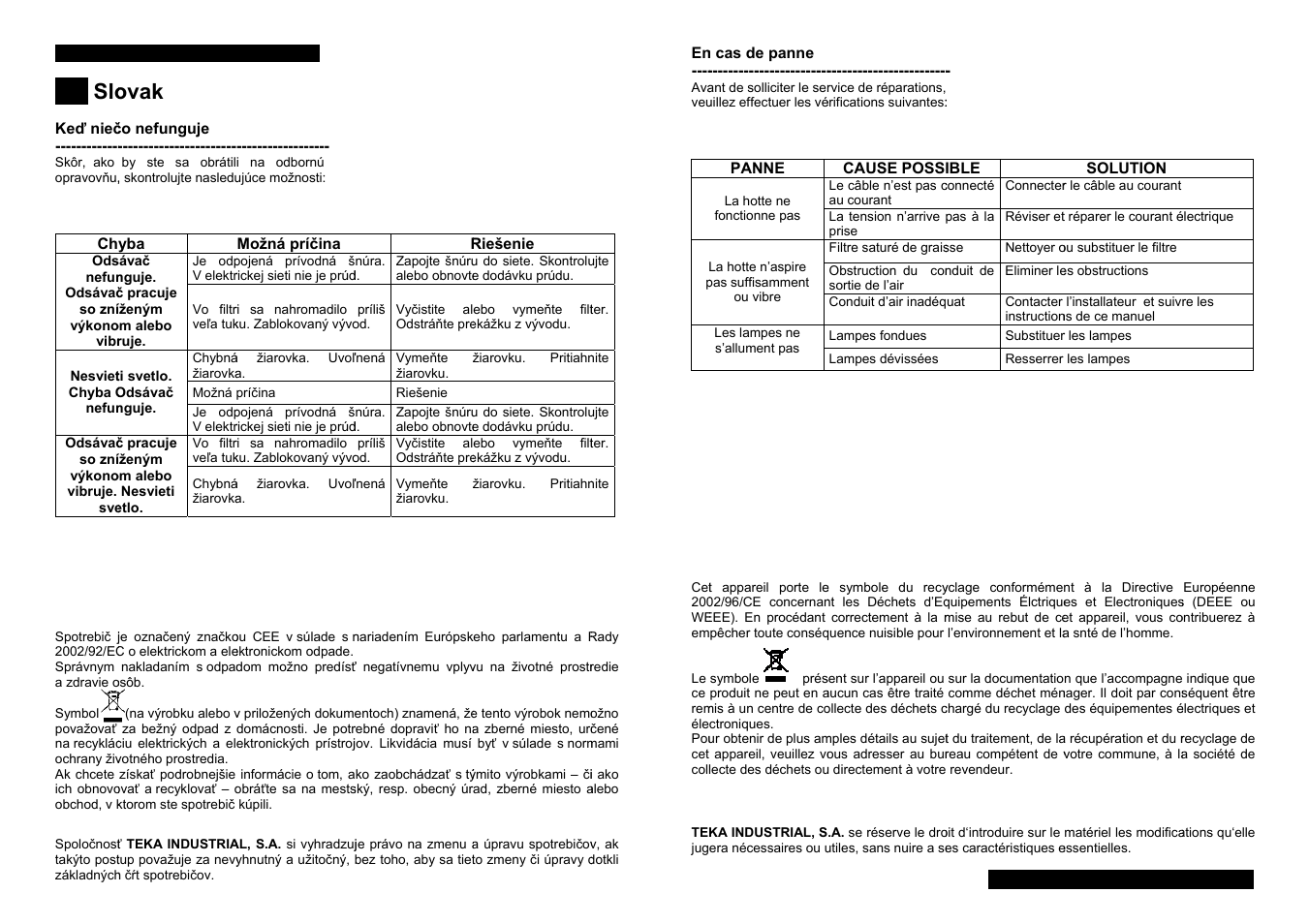 Ovak | Teka CNL1-3000 STAINLESS HP User Manual | Page 21 / 38