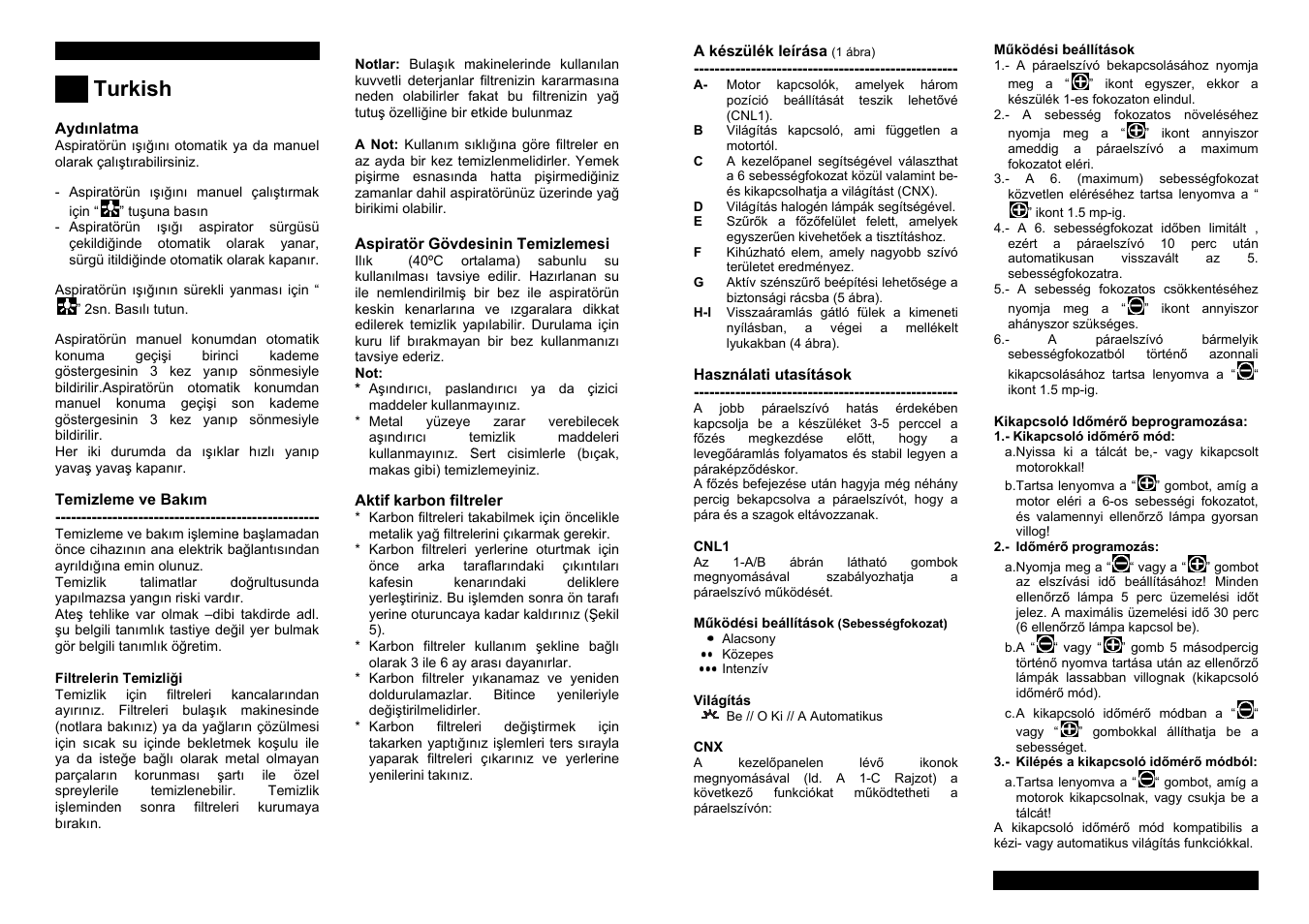 Urkish | Teka CNL1-3000 STAINLESS HP User Manual | Page 34 / 38