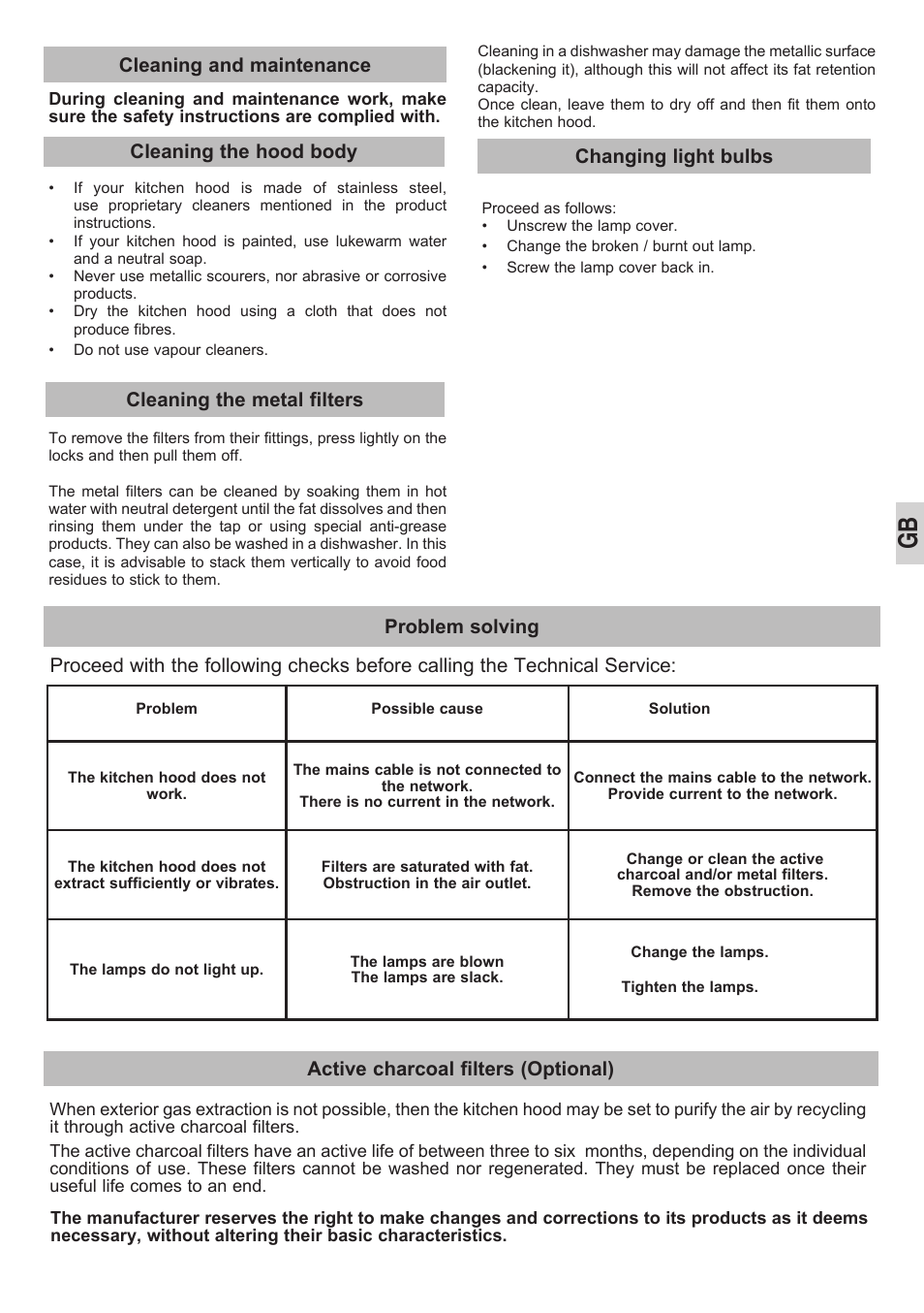 Changing light bulbs | Teka DEP-60 EHP STAINLESS User Manual | Page 9 / 36