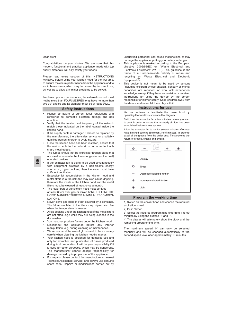 Teka DH2 90_60 User Manual | Page 8 / 36