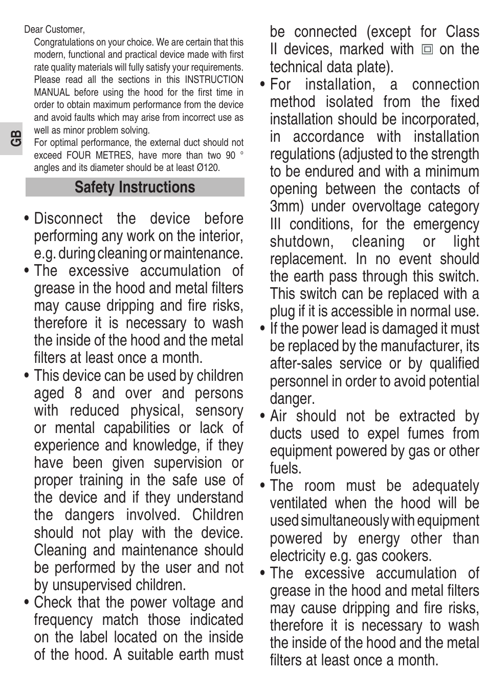 Teka DPS 90 STAINLESS STEEL User Manual | Page 10 / 72