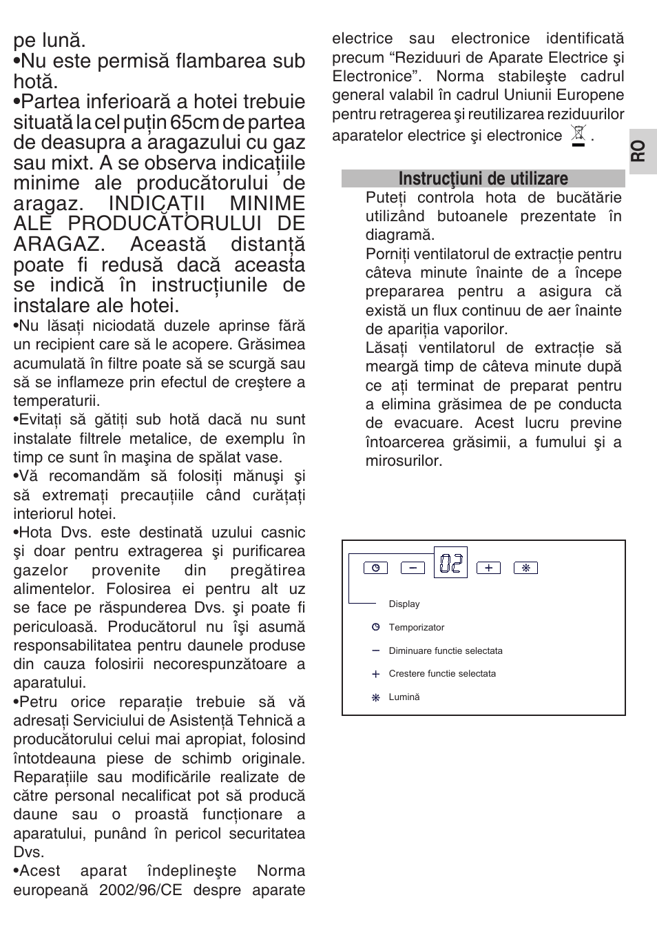 Instrucţiuni de utilizare | Teka DSB 90 STAINLESS STEEL User Manual | Page 55 / 68