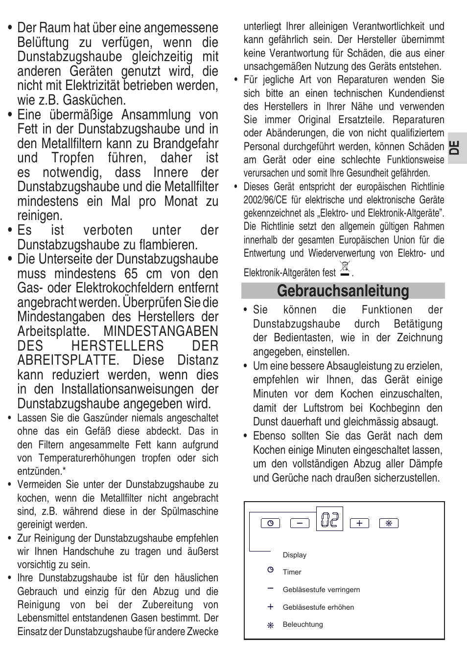 Gebrauchsanleitung | Teka DSB 90 STAINLESS STEEL User Manual | Page 7 / 68