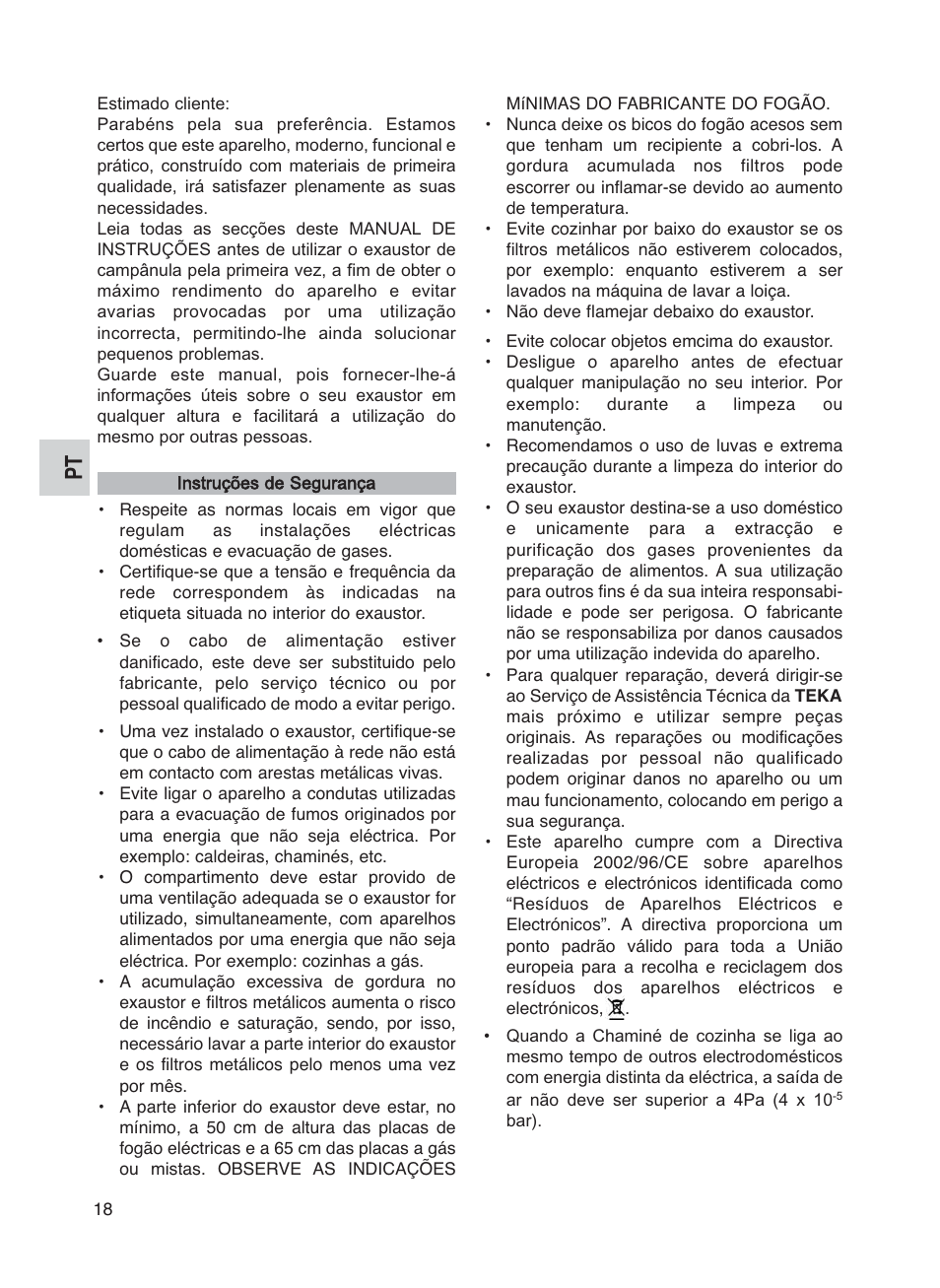 Teka DG2 ISLA User Manual | Page 18 / 64