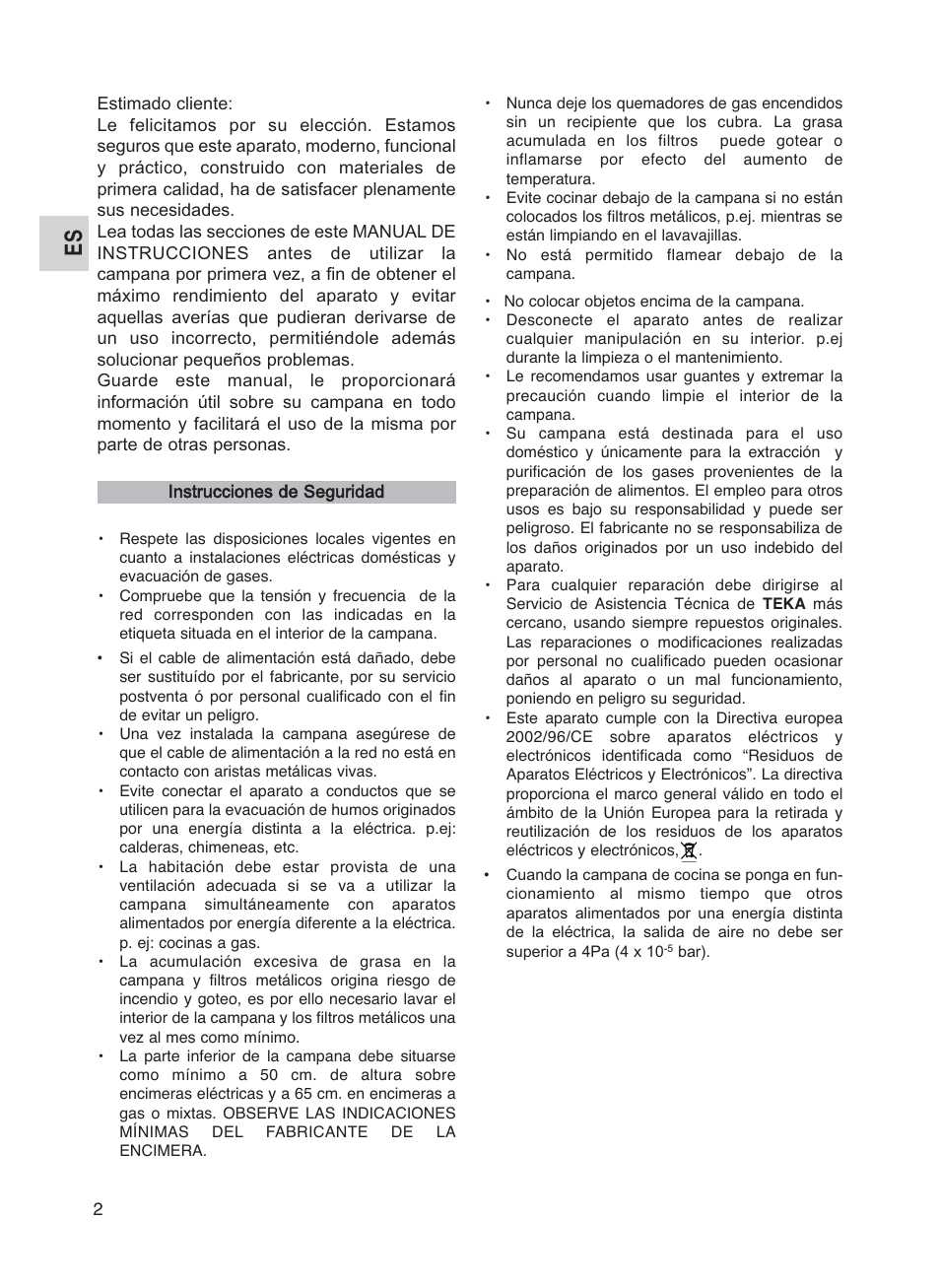 Teka DG2 ISLA User Manual | Page 2 / 64