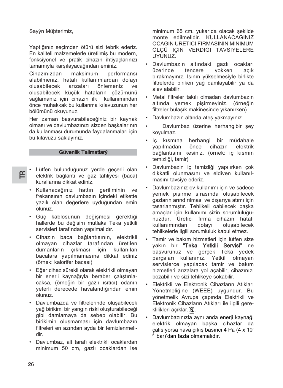Teka DG2 ISLA User Manual | Page 26 / 64