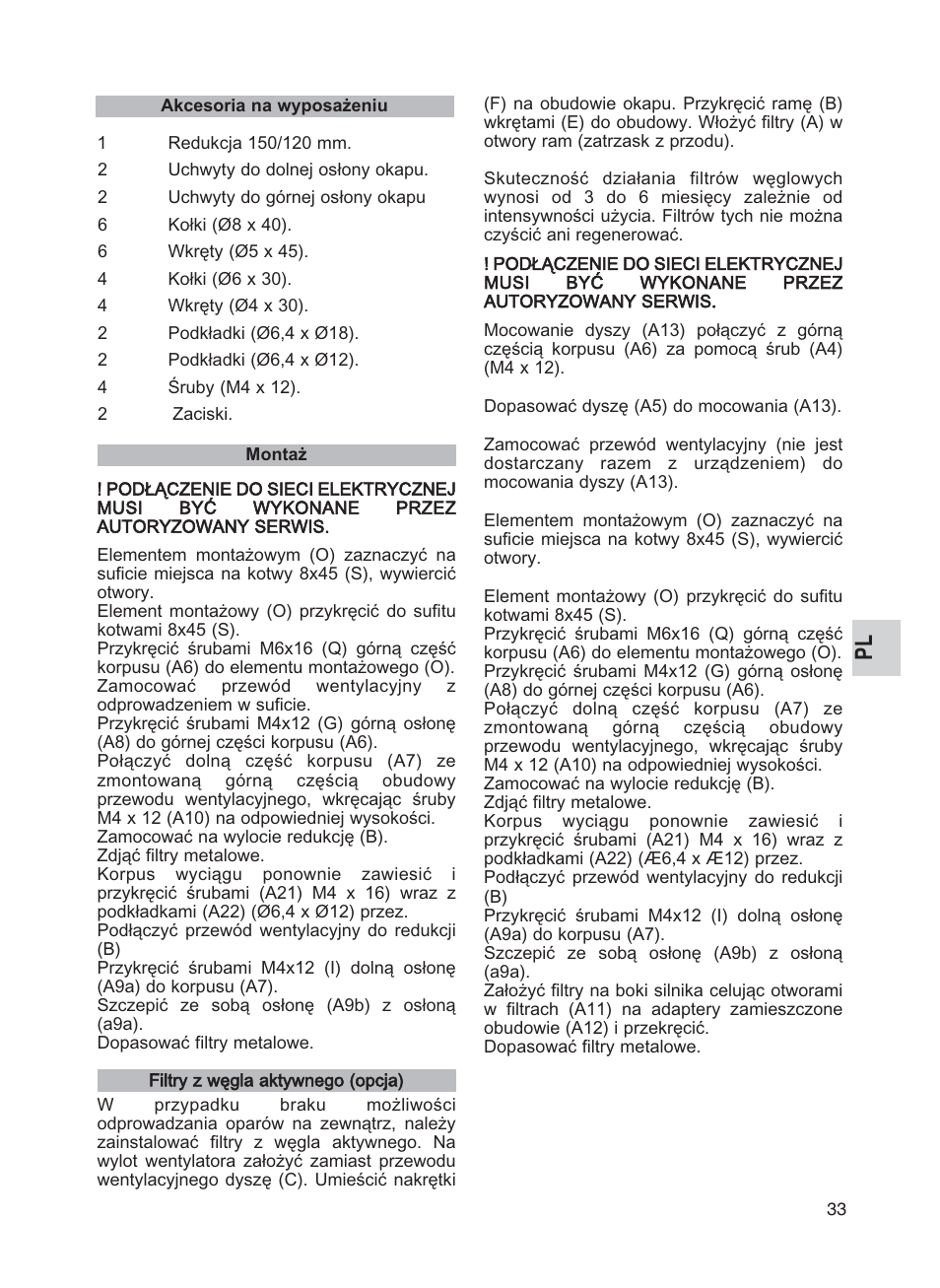 Teka DG2 ISLA User Manual | Page 33 / 64