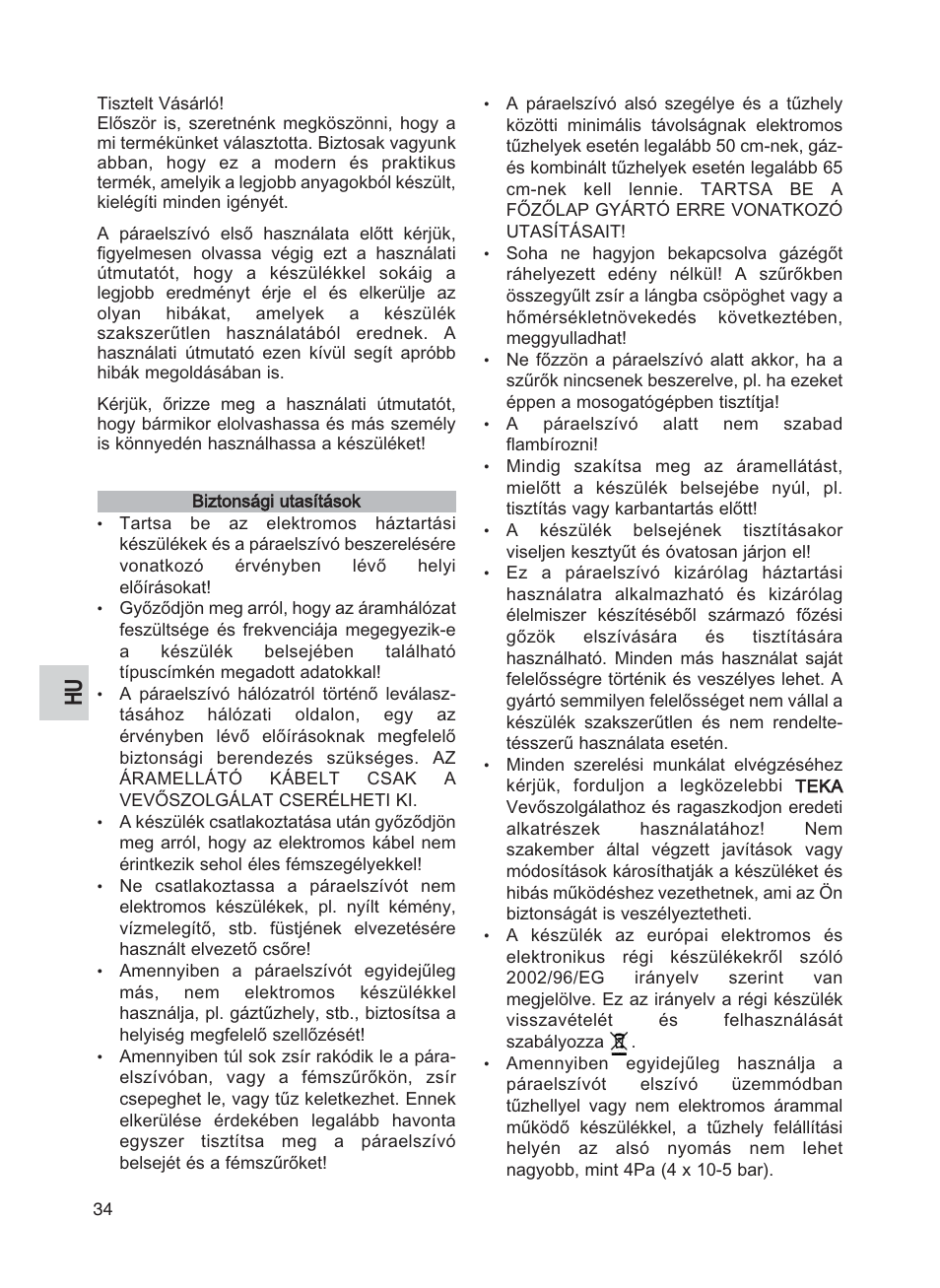 Teka DG2 ISLA User Manual | Page 34 / 64