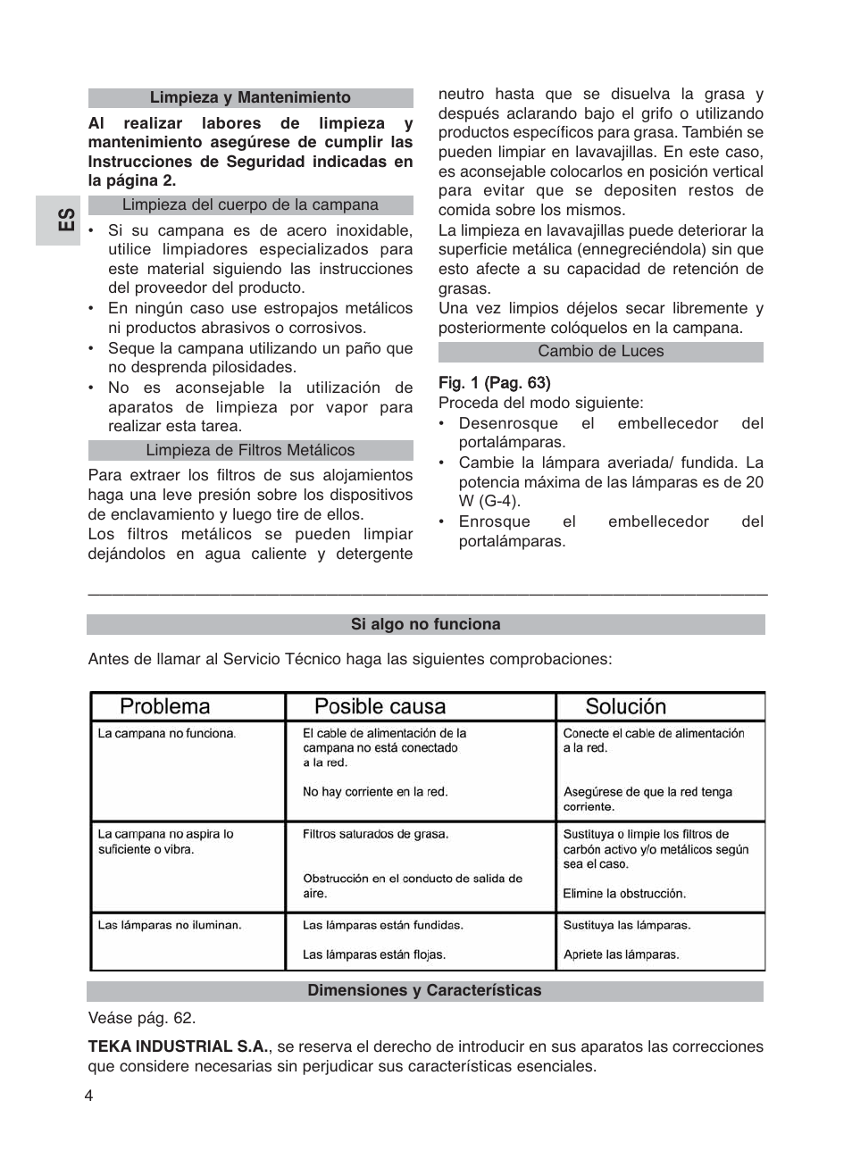 Teka DG2 ISLA User Manual | Page 4 / 64