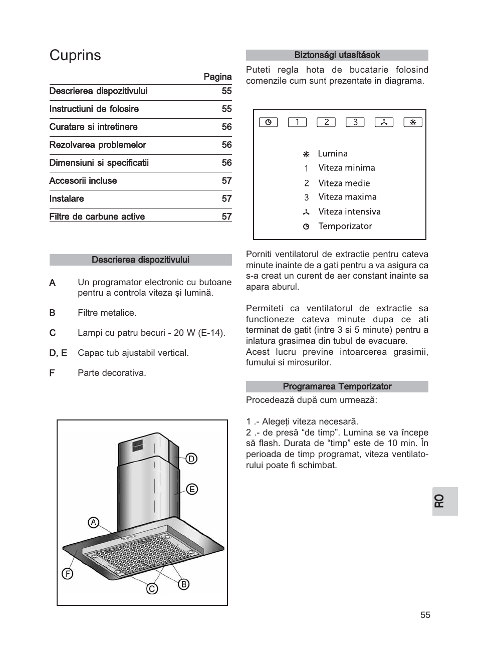 Cuprins | Teka DG2 ISLA User Manual | Page 55 / 64