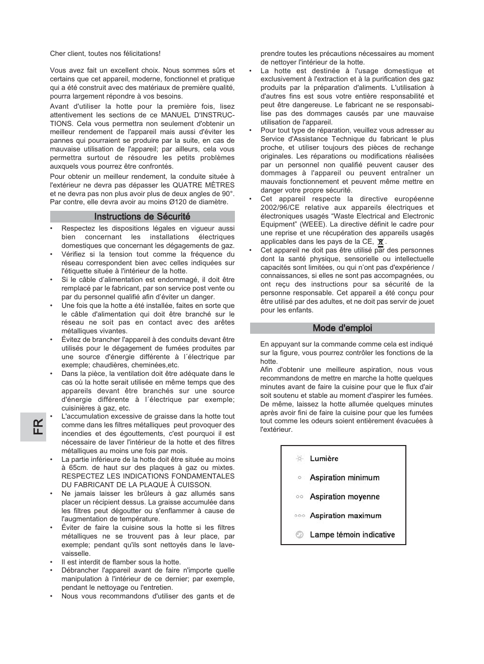 Instructions de sécurité mode d'emploi | Teka DJE 90_60 User Manual | Page 10 / 36