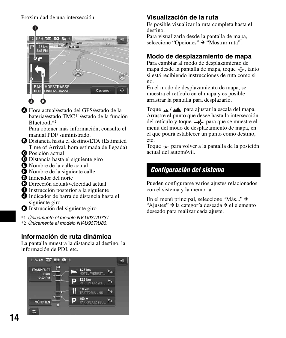 Configuración del sistema | Sony NV-U83 User Manual | Page 132 / 194