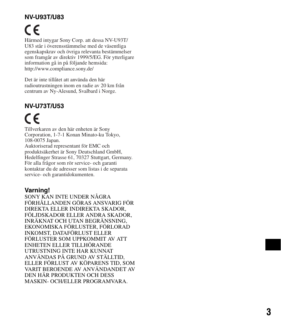 Sony NV-U83 User Manual | Page 145 / 194