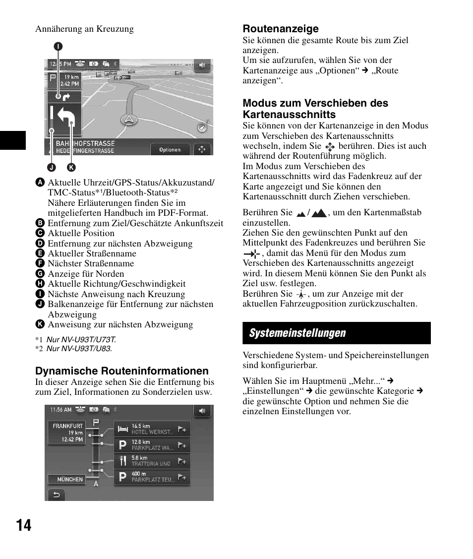 Systemeinstellungen | Sony NV-U83 User Manual | Page 36 / 194