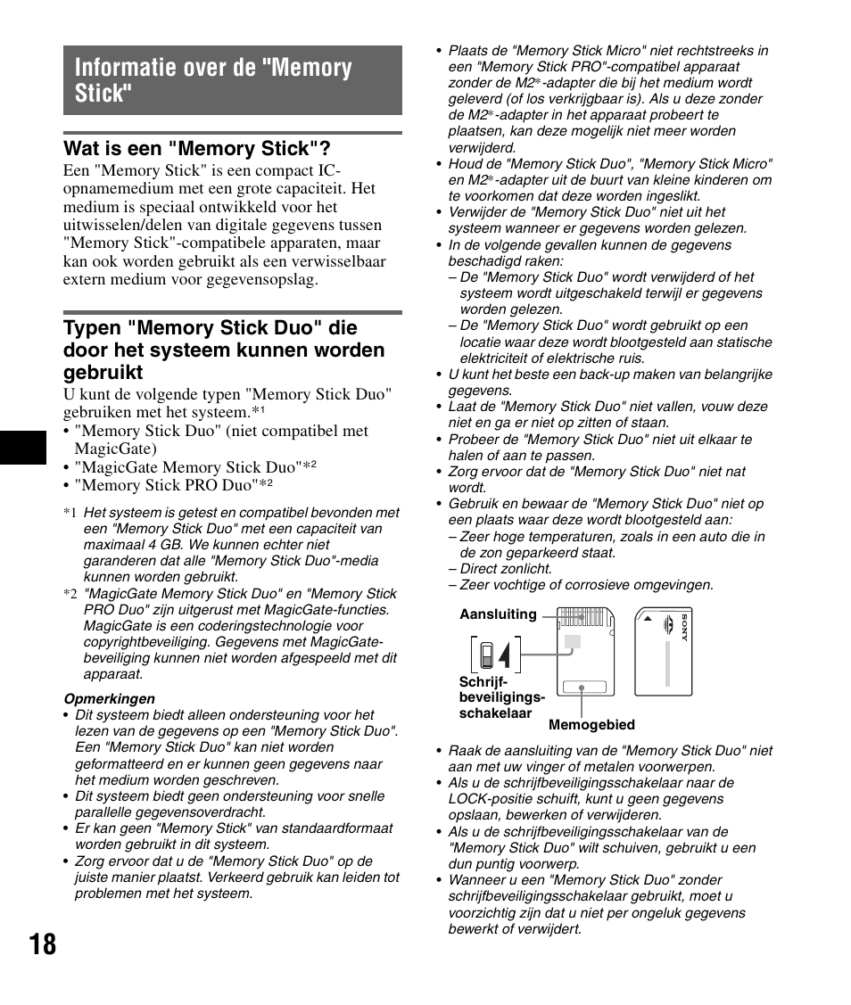 Informatie over de "memory stick, Wat is een "memory stick | Sony NV-U83 User Manual | Page 88 / 194