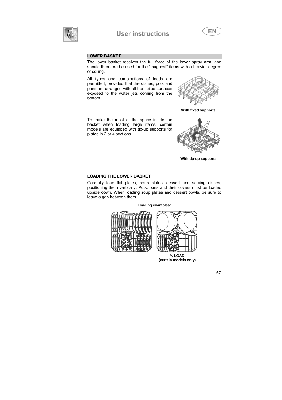 User instructions | Teka DW7 80 FI User Manual | Page 17 / 24