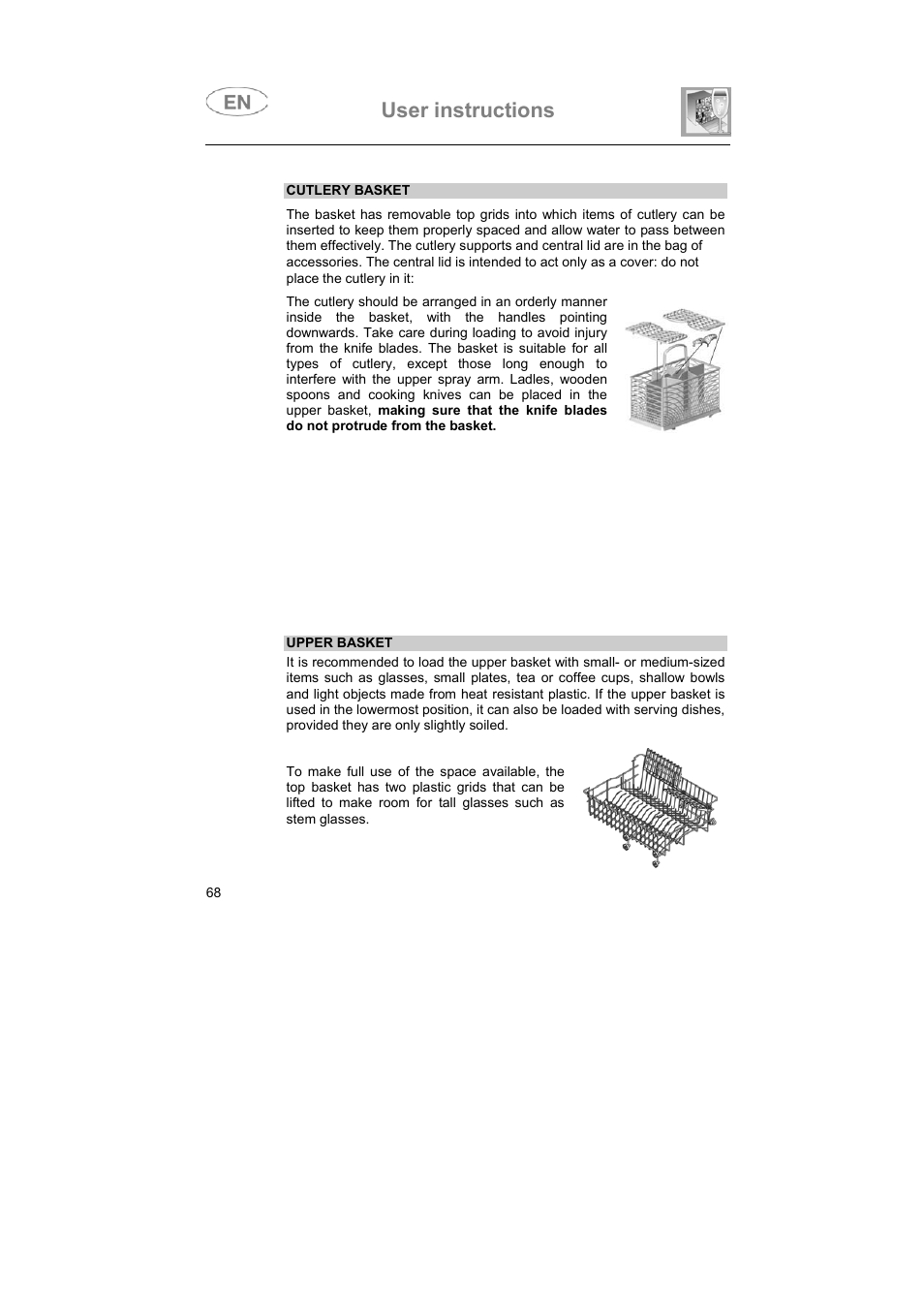 User instructions | Teka DW7 80 FI User Manual | Page 18 / 24