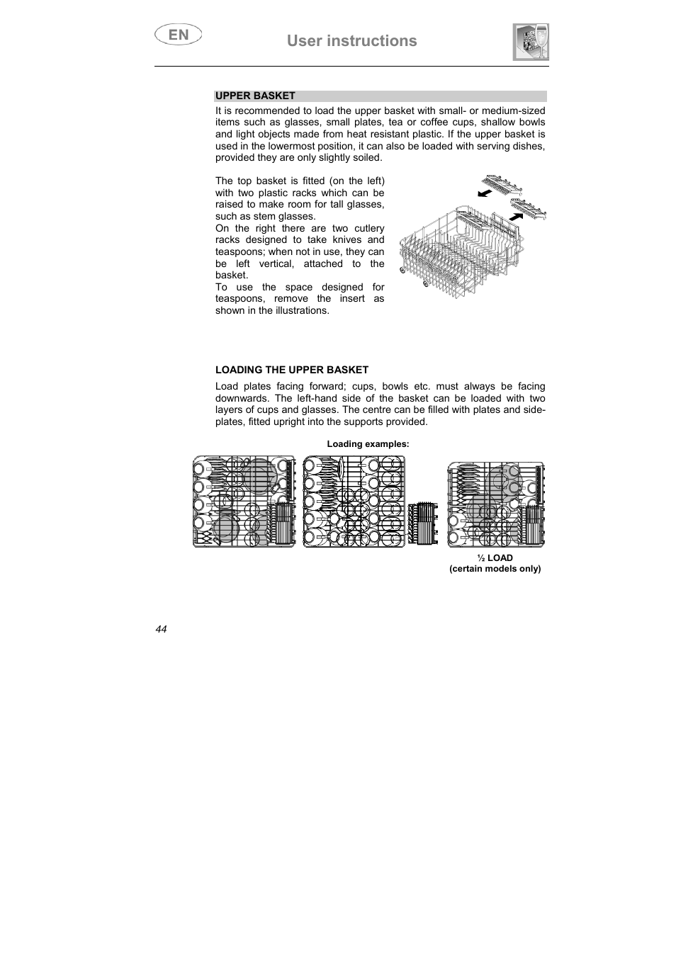 User instructions | Teka DW7 86 FI User Manual | Page 18 / 24