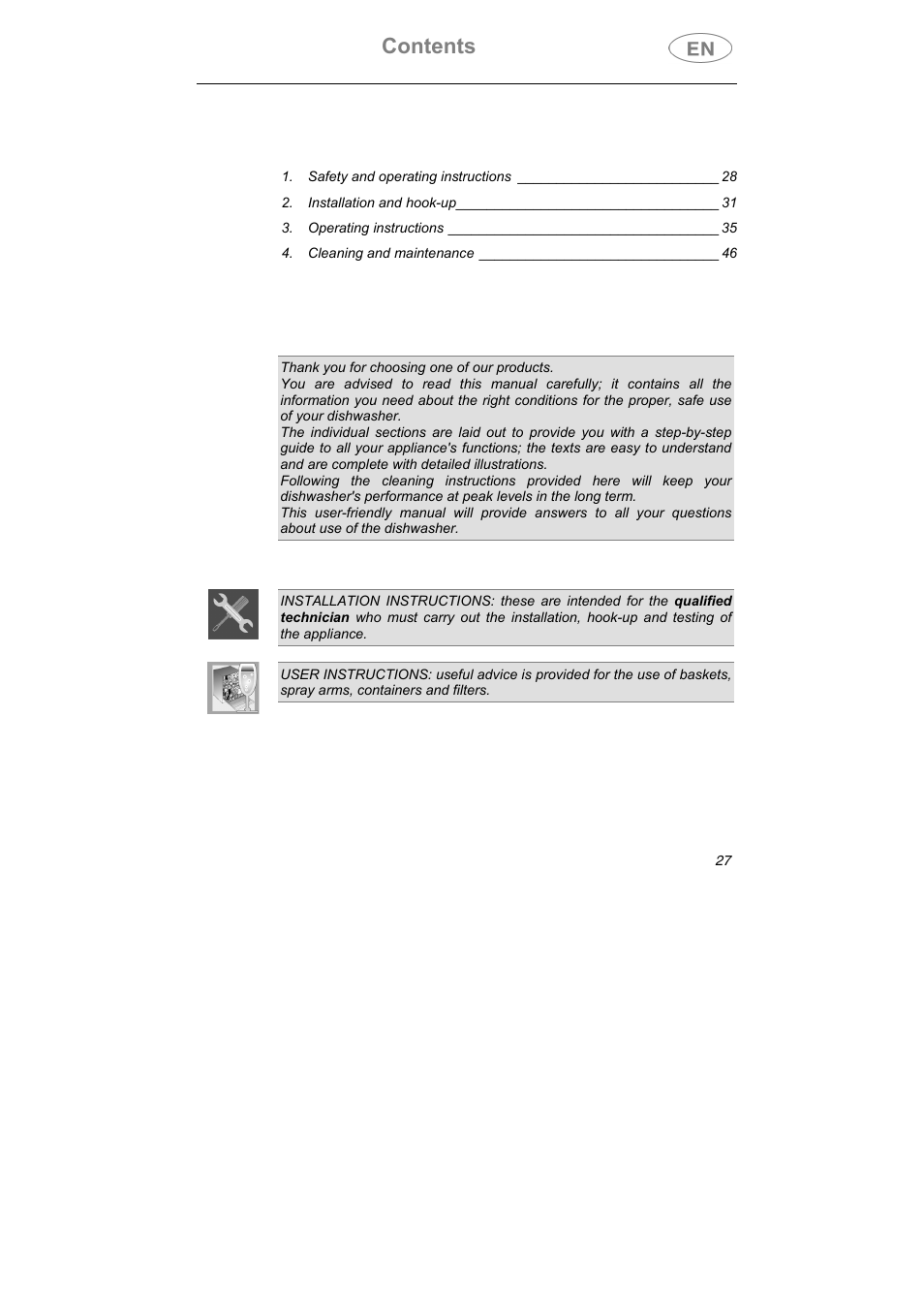 Teka DW7 45 S User Manual | 24 pages