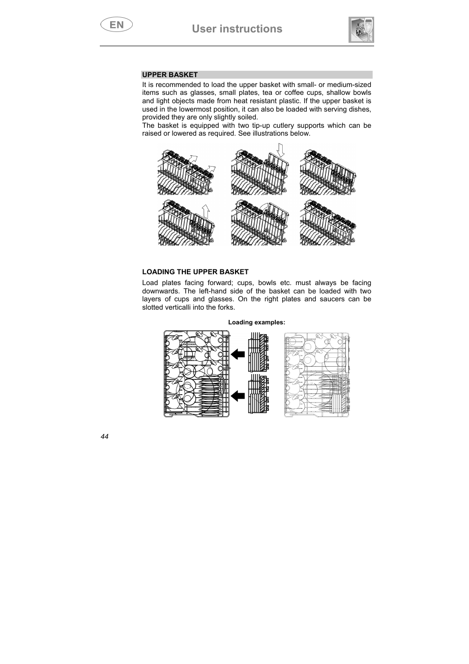 User instructions | Teka DW7 45 S User Manual | Page 18 / 24