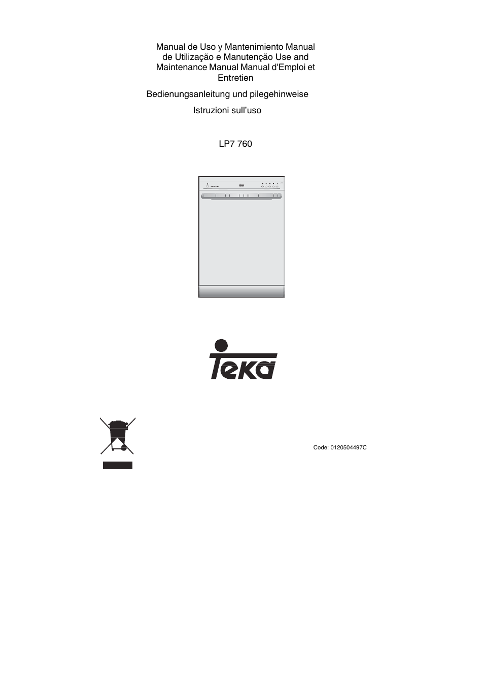 Teka LP7 760 User Manual | 30 pages