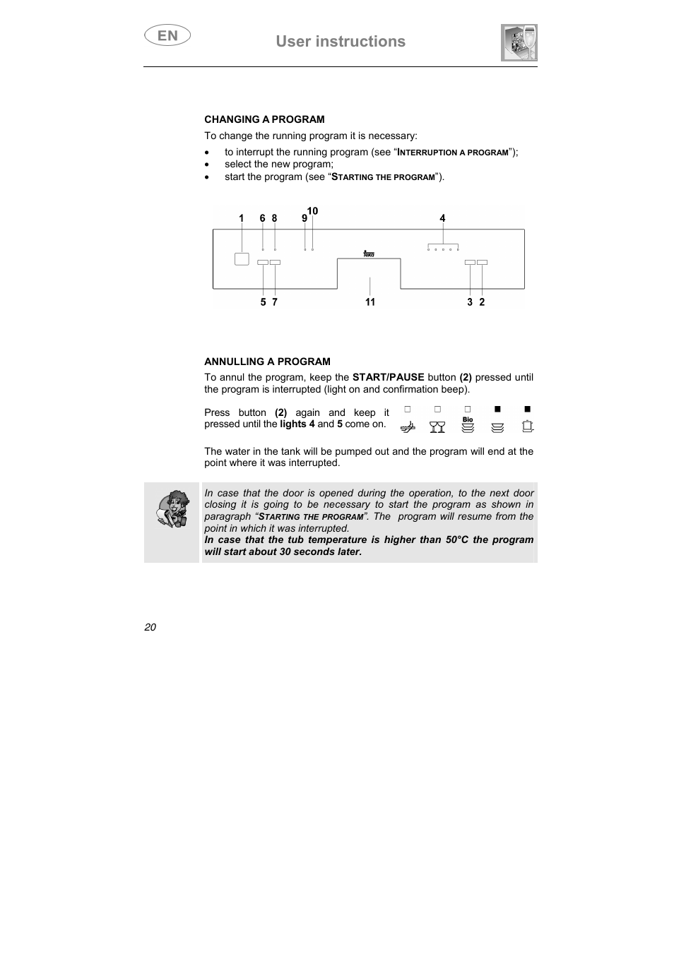 User instructions | Teka LP7 790 User Manual | Page 7 / 13