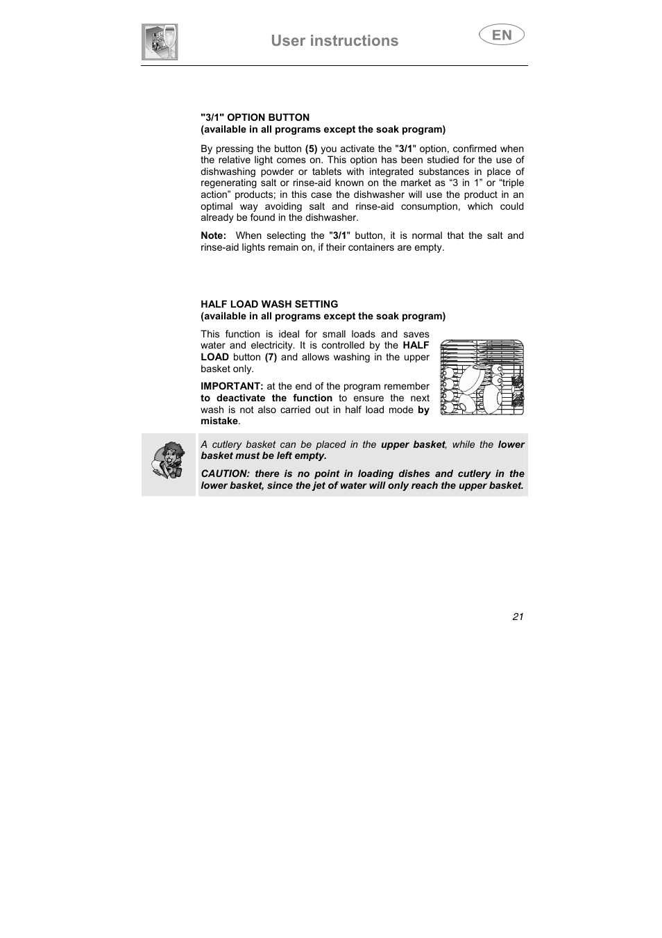 User instructions | Teka LP7 790 User Manual | Page 8 / 13