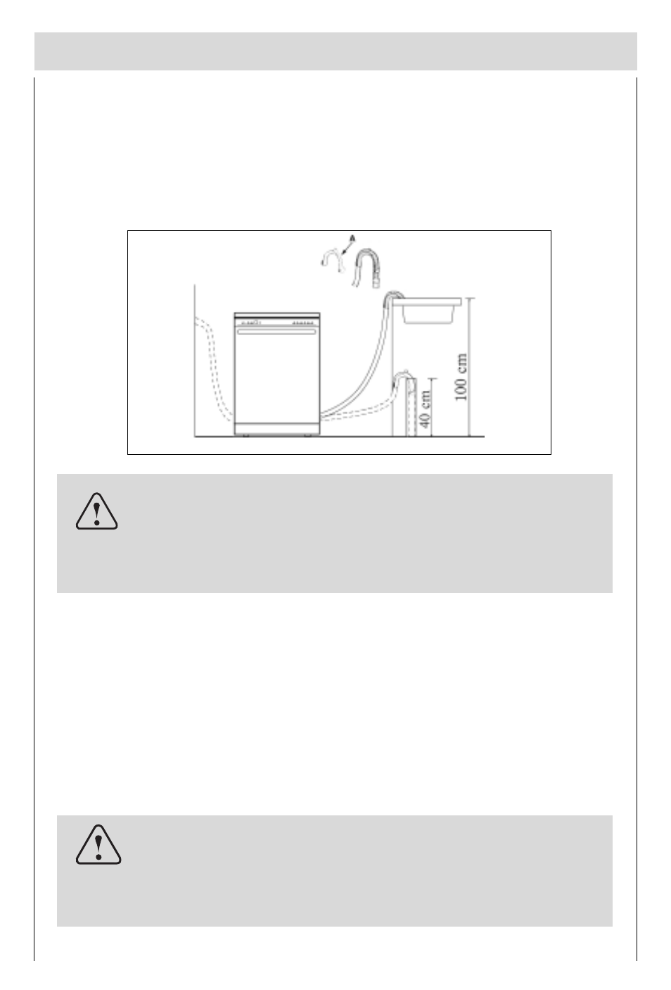 Drain hose connection, Electrical connection | Teka LP7 830 User Manual | Page 6 / 33