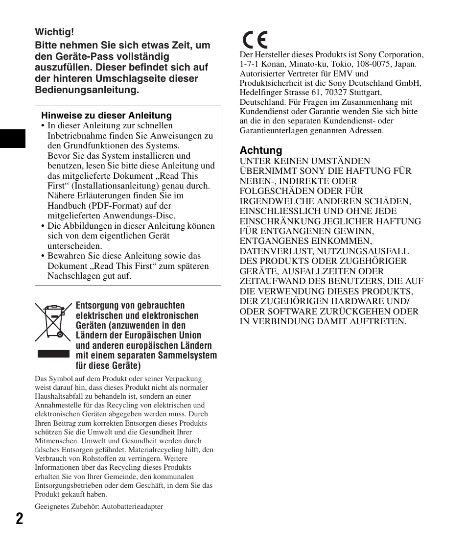 Sony NV-U72TW User Manual | Page 16 / 116