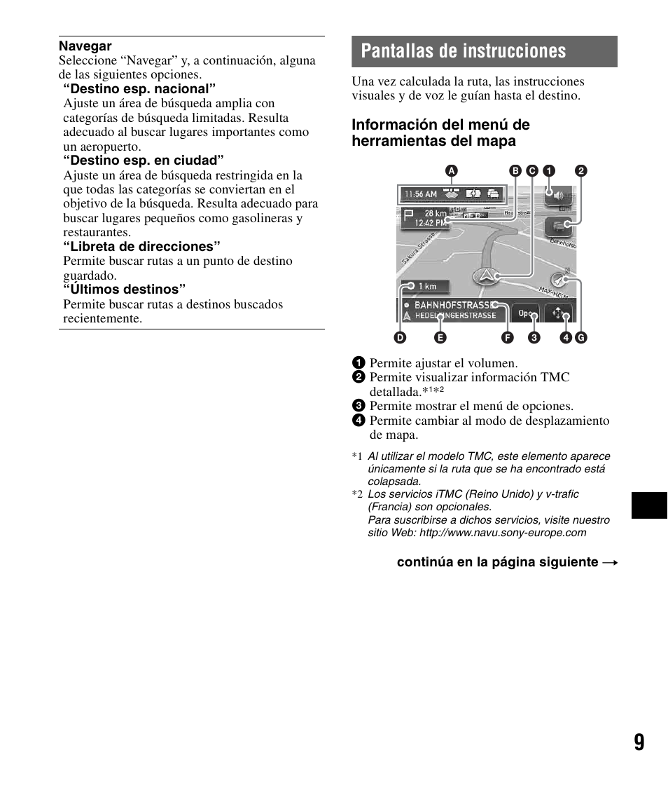 Pantallas de instrucciones | Sony NV-U72TW User Manual | Page 79 / 116