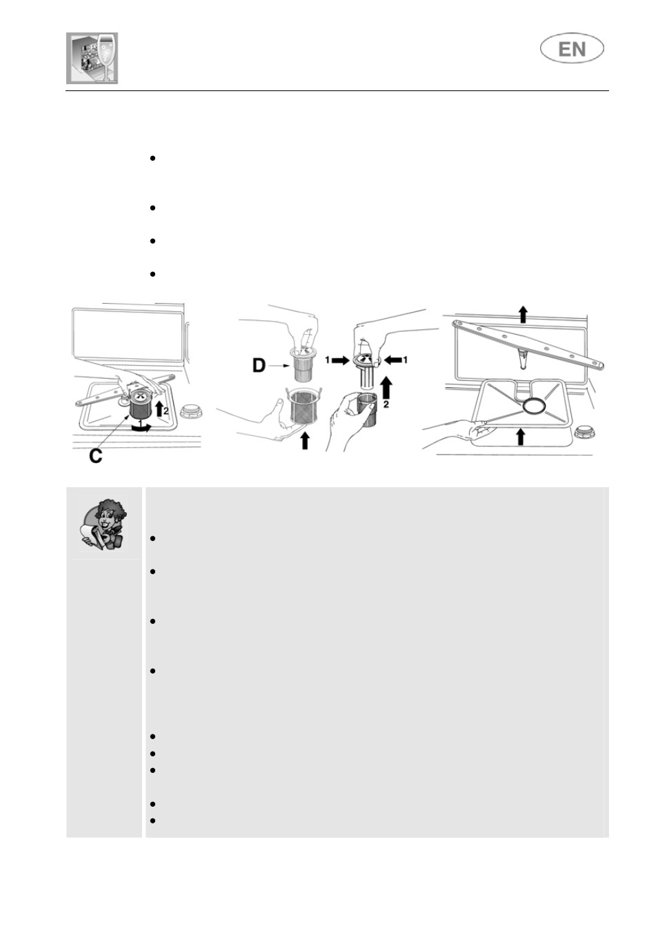 User instructions | Teka DW8 60 SWB User Manual | Page 29 / 34