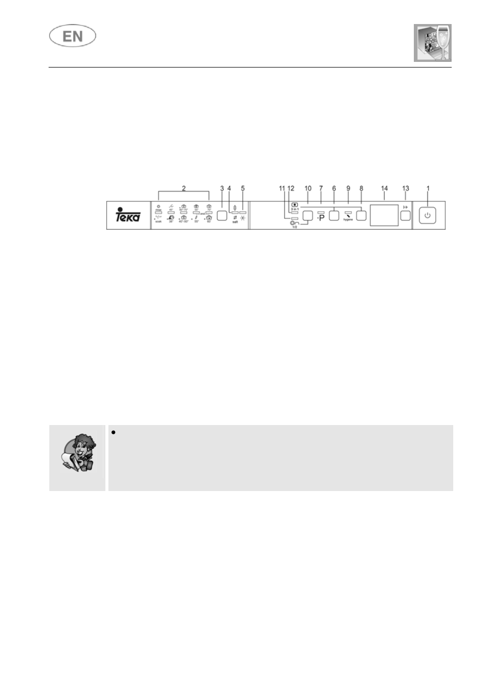 User instructions | Teka DW8 60 FI User Manual | Page 14 / 35