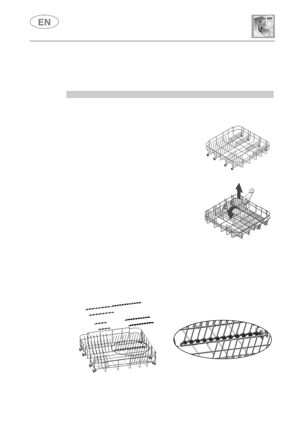 User instructions, 4 using the baskets, Lower basket | Bottom basket inserts | Teka DW8 59 FI User Manual | Page 22 / 33