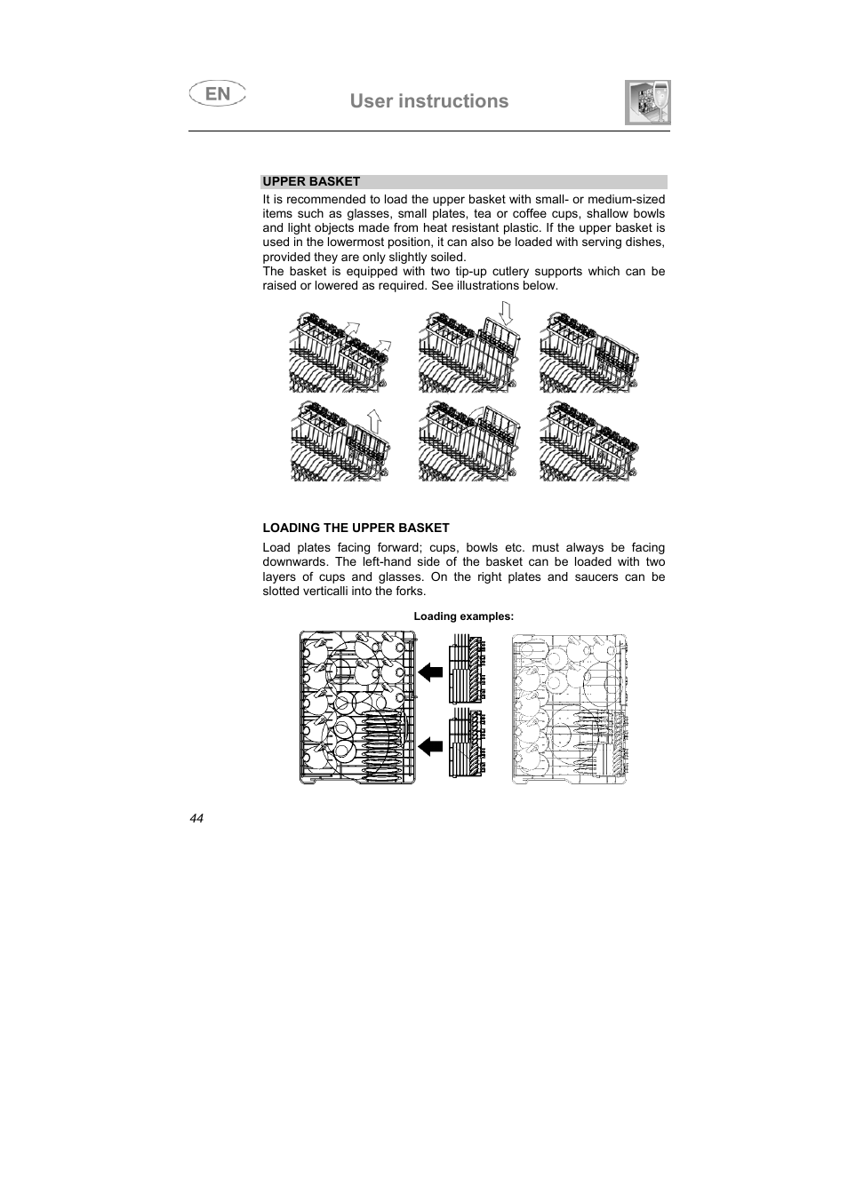 User instructions | Teka DW7 45 FI User Manual | Page 18 / 24