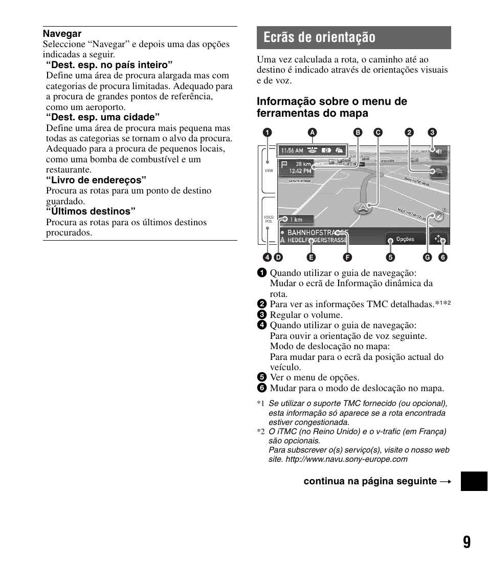 Ecrãs de orientação | Sony NV-U82B User Manual | Page 111 / 122