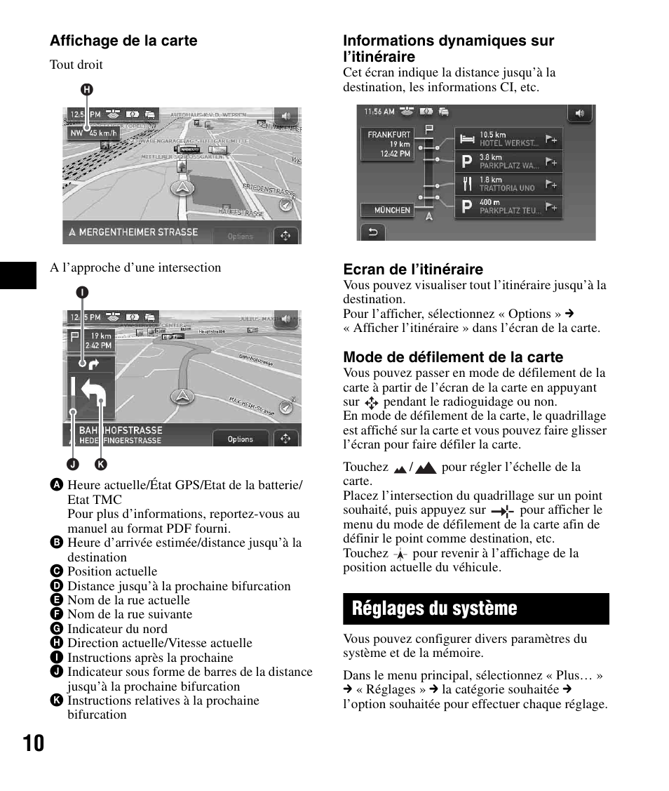 Réglages du système | Sony NV-U82B User Manual | Page 40 / 122