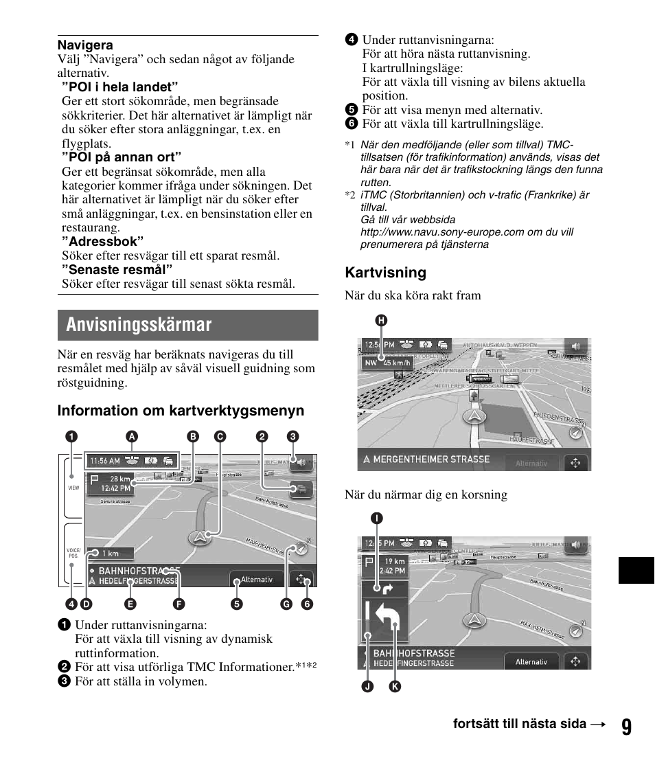 Anvisningsskärmar | Sony NV-U82B User Manual | Page 97 / 122