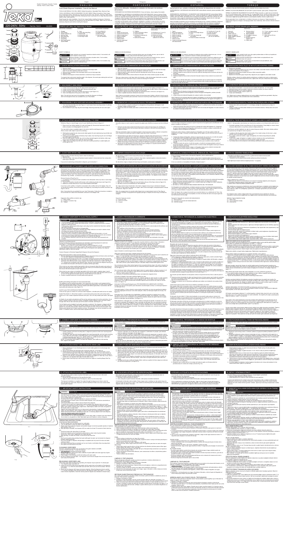 Teka TR 50.2 User Manual | 2 pages