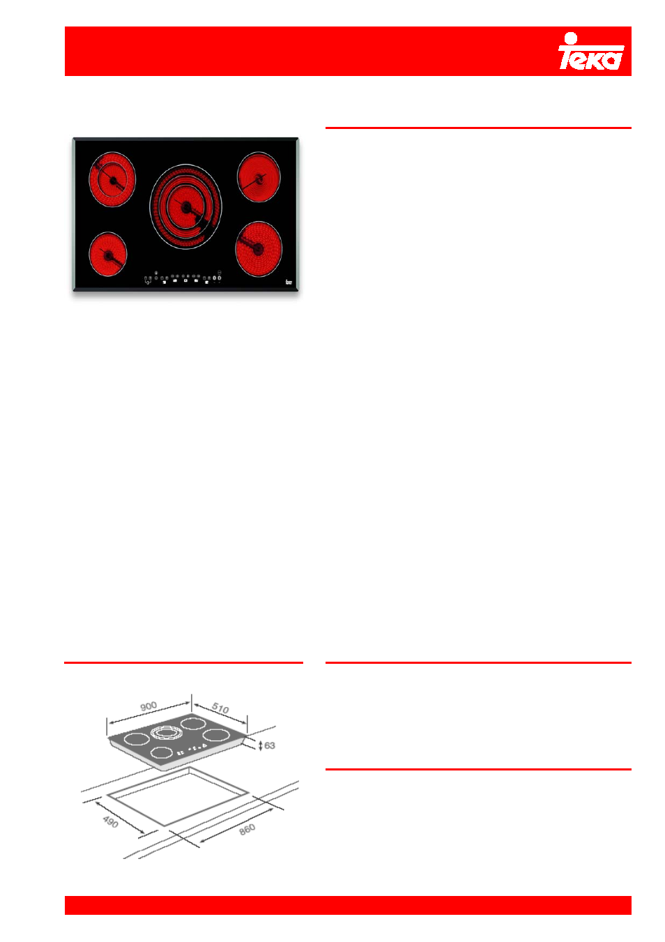 Teka TR 951 User Manual | 1 page