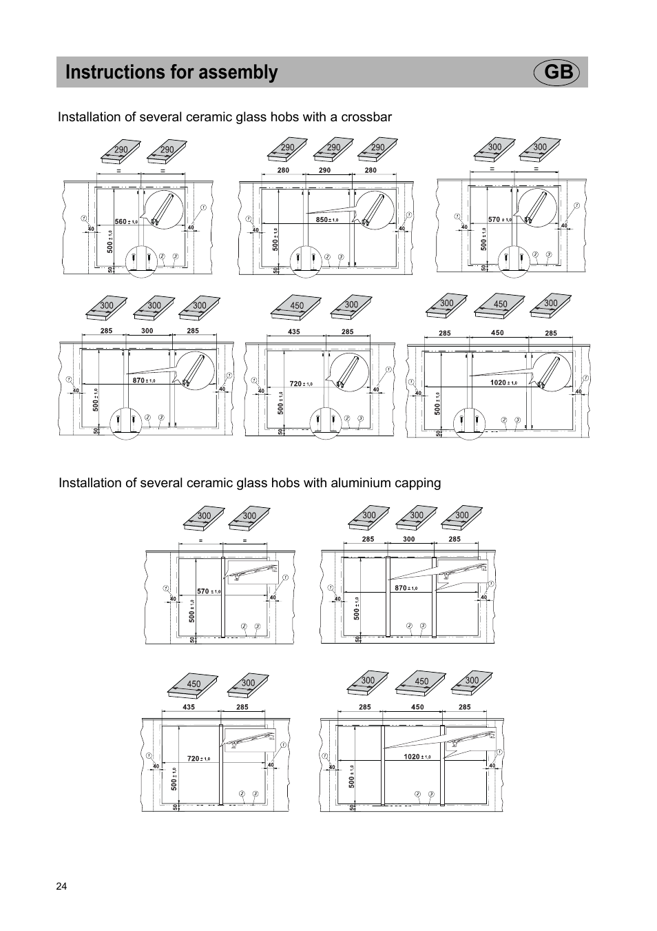 Instructions for assembly gb | Teka VT TC 1G User Manual | Page 24 / 85