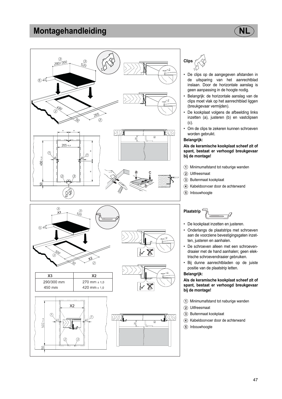 Montagehandleiding nl | Teka VT TC 1G User Manual | Page 47 / 85